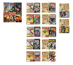 Star Wars Comic Miniture Covers Miniature Comic Book Printable, Superhero House, Marvel Comics Vintage, Barbie Books, Dollhouse Books, Paper Cutout Art, Star Wars Books, Barbie Dolls Diy