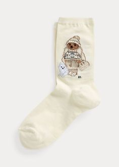 Polo Socks, Polo Ralph Lauren Bear, Ralph Lauren Bear, Bear Socks, Bear White, Quoi Porter, Accessories Bag, Polo Bear