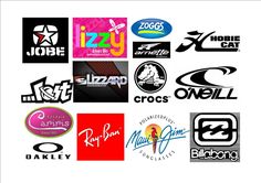 many different logos are shown together