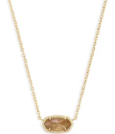 From Kendra Scott&#x2C; this necklace features:A dainty stone and delicate metallic chain combine to create the Elisa Pendant Necklace&#x2C; your new favorite wear-anywhere accessory. This pendant necklace can be paired with any look&#x2C; providing that extra touch of timeless style. Make the Elisa Gold Necklace a staple in your wardrobe and you will not be disappointed.Pendant necklace14k gold plated over brassLobster claw closureapprox. 0.63&q Elisa Pendant Necklace, Kendra Scott Necklace Elisa, Preppy Brands, Short Pendant Necklace, Jewlery Necklace, Kendra Scott Elisa, Rose Gold Pendant Necklace, Bath Body Works Candles, Kendra Scott Necklace