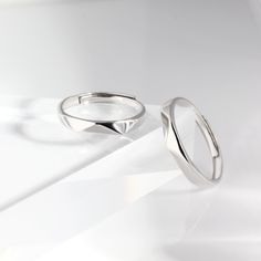 Material: High-Quality Solid 925 Sterling Silver (Nickel-Free and Lead-Free)Color: SilverWidth: 2.8mm and 3.3mm 2.8mm Ring Size: Adjustable, Suitable for Sizes from 3 to 103.3mm Ring Size: Adjustable, Suitable for Sizes from 5 to 14Packaging: Complimentary Gift Box and Jewelry Pouch Care Instructions: Sterling silver can be worn in the shower and will not rust. Silver will oxidize naturally, use a gentle silver cleanser or a silver polishing cloth to clean and re-shine as needed. Store your jewe White Sterling Silver Couples Rings, Modern Sterling Silver Stackable Couple Rings, Modern Stackable Couple Rings In Sterling Silver, Classic Adjustable Couple Toe Rings, Adjustable Classic Toe Couple Rings, Sterling Silver Stackable Couple Rings, Sterling Silver Open Couple Rings, Adjustable Sterling Silver Couple Rings In White Gold, Modern Sterling Silver Couple Promise Rings