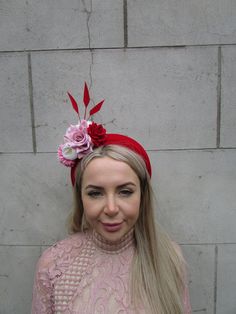 Beautiful padded floral headband This is perfect for adding style to your hair. Featuring flowers and padded headband. The headband base measures 4.5cm wide at it's widest point. Available in other colours in our shop. Made in the UK - custom orders are welcome Spring Wedding Headband With Pinched Crown, Spring Ceremony Headband Fascinator, Spring Ceremony Headpiece Headband, Spring Ceremony Headpieces With Headband Shape, Adjustable Ceremony Headband, Adjustable Headband For Ceremony, Floral Decorated Headband For Party, Flower Decorated Headband For Party, Adjustable Headband Fascinator For Ceremonies