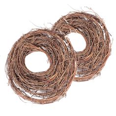 two pieces of brown wire sitting on top of each other