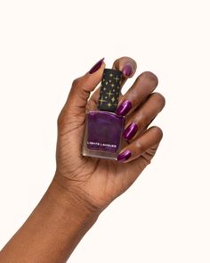 A Bright Plum polish with a Blue and Pink Shift and a shimmer finish Kathleen Lights, Nail Beds, Cute Nail Ideas, Nail Bed, Flat Brush, Iron Oxide, Cute Nail, Changing Seasons, Blue And Pink