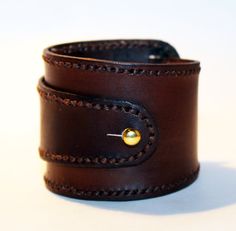 Leather cuff bracelet brown handmade cuff great bracelet Everyday Leather Strap Cuff Bracelet, Leather Cuff Bracelet For Everyday, Adjustable Hand-stitched Cuff Bracelet, Adjustable Leather Cuff Bracelet Hand-stitched, Adjustable Hand-stitched Leather Cuff Bracelet, Handmade Leather Cuff Wristband, Gift Cuff Bracelet With Waxed Finish, Brown Hand-stitched Leather Bracelet, Brown Waxed Finish Cuff Bracelet