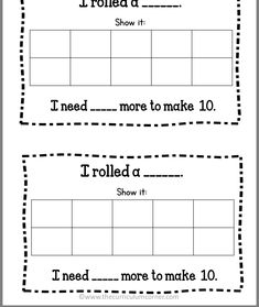 two worksheets with words and pictures to help students learn how to read them