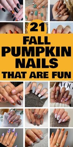 Pink Pumpkin Nails, Nails Halloween Pumpkin, Pumpkin Nail Ideas, Cute Pumpkin Nails, Halloween Pumpkin Nails, Fall Pumpkin Nails, Pumpkin Nail Designs, Glittery Pumpkins, Pumpkin Nail