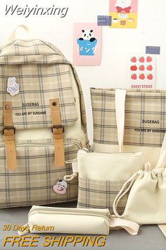 Shipping: Worldwide Express Shipping AvailableDelivery time: 🚚7-15Days Fast ShippingReturns: Fast refund,💯100% Money Back Guarantee.SPECIFICATIONSTechnics: casual backpackStyle: CasualSize: 29cmX13cmX40cmRain Cover: NoPattern Type: PlaidOrigin: Mainland ChinaModel Number: Student backpackMain Material: nylonLining Material: PolyesterItem Type: BackpacksInterior: Computer InterlayerHandle/Strap Type: Soft HandleGender: UnisexExterior: Solid BagClosure Type: zipperCarrying System: Arcuate Should Harajuku Style Backpack For Everyday, Harajuku Style Student Backpack For Back To School, Harajuku Style Bags For Students, Back To School, Harajuku Style Student Bags For Back To School, Everyday Harajuku Rectangular Backpack, Everyday Harajuku Style Rectangular Backpack, Kawaii Large Capacity Backpack For School, Large Capacity Cute Backpack, Kawaii Large Capacity School Backpack