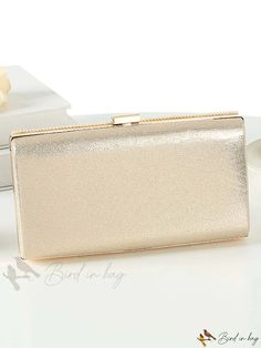 Bird in Bag - Womens Decorative Faux Pearl Evening Clutch Bag, Ideal for Special Occasions Gold Bags With Hasp Closure For Formal Events, Gold Bags With Hasp Closure For Formal Occasions, Formal Gold Bag With Hasp Closure, Party Rectangular Clutch With Zipper Closure, Rectangular Party Clutch With Zipper Closure, Elegant Party Bag With Zipper Closure, Elegant Clutch Evening Bag With Zipper Closure, Elegant Rectangular Clutch With Zipper Closure, Elegant Evening Bag With Zipper Closure