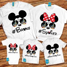 Disney Broke And Spoiled Matching Family 2023 T-shirt Toy Story Shirts Family Vacation, Disney Shirt Ideas Family, Disney Surprise Box Ideas, Disneyland Shirts For Family, Disney Birthday Shirts For Family, Disney Custom Shirts, Disney Shirts For Family Matching, Disney World Shirts Family, Disney Family Outfits