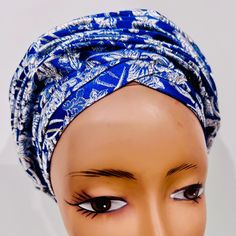 Welcome to WaymakerDesigns... Blue Damask Ready to Wear Head Tie, Turban, Auto Gele. Thanks for shopping with us! Blue Beach Headscarf For Summer, Blue Summer Beach Headscarf, Blue Turban Headband For Summer, Blue Headband Turban For Summer, Blue One Size Summer Headscarf, Fitted Blue Headband, Casual Blue Headscarf For The Beach, Casual Blue Headscarf For Beach, Blue Beach Headwrap Headband