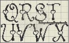 some type of cross stitch pattern with the letters e and f on it's side