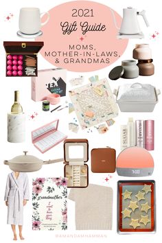 the gift guide for moms, mothers and grandmas