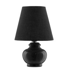 Black Piccolo Black Mini Table Lamp Table Lamps LOOMLAN By Currey & Co Little Lamp, Marquina Marble, Black Lamp, Marble Lamp, Mini Table Lamps, Spec Sheet, Small Lamp, Room Color Schemes, Mini Table