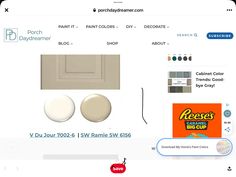 the website for paint by number is displayed with an image of kitchen cabinets and accessories