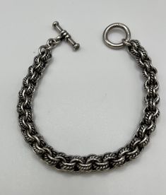 Beautiful Sterling Silver Chain Bracelet  A Must See Timeless Sterling Silver Chain Bracelet With Polished Finish, Metal Chain Link Bracelet, Metal Link Chain Bracelet, Classic Metal Chain Bracelet With Clasp, Adjustable Link Chain Bracelet With Clasp, Metal Oval Link Chain Bracelet With Clasp, Metal Link Chain Bracelet With Clasp, Metal Oval Link Chain Bracelet, Metal Chain Bracelet With Oval Link Clasp