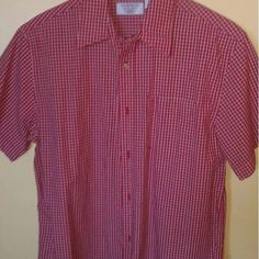 Levis Red White Plaid Nwt 100% Cotton Mens Button Down Shirt Short Sleeve Size: Medium Sleeve Length: (Shoulder To Tip Of Cuff) Short Sleeves Chest: (Arm Pit To Arm Pit) 22" - 44"Total Shoulder: 19" Length: 32.5" Condition: Excellent - New With Tags Comes From A Clean/Smoke Free Home All Measurements Are Approximate Button Down Shirt Short Sleeve, Levis Shirt, Men's Button Down Shirt, Cuffed Shorts, Shirt Short Sleeve, Levis Men, White Plaid, Red Plaid, Casual Shirts For Men