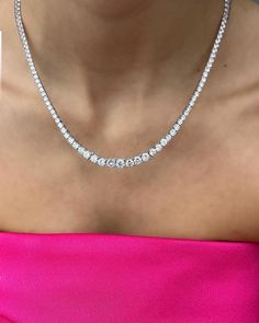 925 Solid Sterling Silver Tennis Necklace *Made of 925 Solid Sterling Silver *Premium Quality Wedding Necklaces, Necklace For Her, Tennis Necklace, Wedding Jewellery Necklace, Wedding Necklace, Wedding Jewelry, Cubic Zirconia, Tennis, Premium Quality