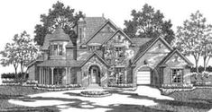 this is an artist's rendering of these luxury home plans for sale in the woodlands