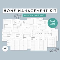 the home management kit for personal wide ring