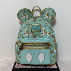 Sequin Loungefly, Loungefly Purse, Loungefly Mini Backpack, Feelin Groovy, Disney 50th Anniversary, Mouse King, Unique Backpacks, Disney Vacation Club, Loungefly Bag