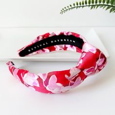 ∙ Red and pink floral print∙ 1 1/2" knot and 2 1/2" side width∙ 1" comfort fit width band This beautiful red and pink summer floral knotted silk headband is the perfect accessory to add a touch of elegance and comfort to any outfit. The lightweight and silky soft material gently rests on your head, providing a cozy and comfortable fit all day long. The delicate floral print adds a touch of feminine charm, while the knotted design at the top adds a touch of bohemian chic. The headband is perfect Trendy Pink Hair Accessories For Summer, Pink Adjustable Hair Accessories For Summer, Red Hair Accessories For Spring Gift, Red Summer Headband As A Gift, Red Summer Headband For Gift, Red Summer Headband Gift, Pink Summer Headband, Pink Headband Gift For Spring, Adjustable Pink Headband For Summer