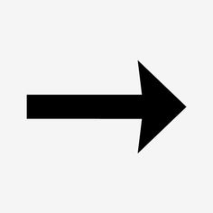 an arrow pointing to the right on a white background with black lines and no edges