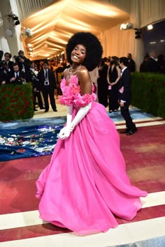 Kiki Layne, Princess Era, Bohemian Princess, Black Princess, Black Femininity, Prabal Gurung, American Woman, Pink Outfits, Afro Hairstyles