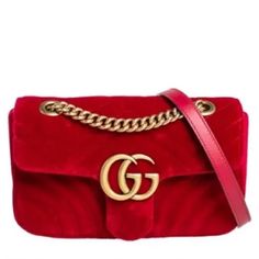 Gucci Marmont Bag Red Velvet Excellent Condition All Tags And Bag Cover Included Red Gucci Shoulder Bag, Luxury Red Gucci Bag, Red Gucci Evening Bag, Gucci Red Evening Bag, Red Gucci Shoulder Bag For Shopping, Gucci Red Shoulder Bag With Gold-tone Hardware, Red Gucci Shoulder Bag With Gold-tone Hardware, Red Velvet Color, Gucci Camera Bag