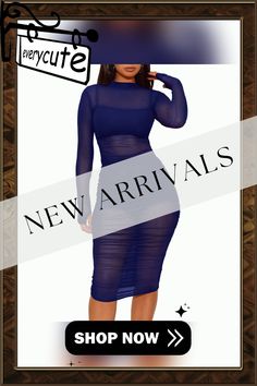 Navy Blue 3pcs Mesh Bodycon Dress with Vest and Short Short Women Dresses, Dress With Vest, Mesh Bodycon Dress, Dresses Bodycon, Short Women, Bodycon Dresses, Women Dresses, Womens Vest, Bodycon Dress