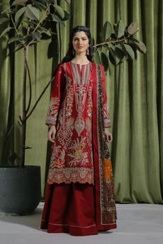 Ethnic Tango 10381190 Hara Rang 2022 Red Digital Print Unstitched Wedding Suit, Red Printed Lawn Suit For Wedding, Silk Unstitched Suit With Digital Print Long Sleeve, Festive Printed Unstitched Suit, Red Unstitched Wedding Suit With Digital Print, Traditional Printed Patterned Unstitched Suit, Traditional Printed Unstitched Suit, Unstitched Embroidered Patterned Lawn Suit, Wedding Lawn Suit In Red With Printed Details