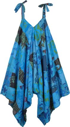 This blue hue cotton patchwork jumpsuit is the ultimate statement in boho chic fashion for this summer season . The harem style wide leg outfit features a cute V-shaped neckline, adjustable the tie-up strings on the shoulders and the patchwork gets you all the attention you need. #tlb #Sleeveless #Patchwork #HighLow #vacationclothing #beachwrap #Floral #Printed #bohemianfashion #Handmade #cottonjumpsuit #jumpsuitdress #jumpsuitforwomen #printedjumpsuit Wide Leg Jumpsuit Pattern, Leg Outfit, Wide Leg Outfit, Patchwork Jumpsuit, Legs Outfit, Blue Cotton Dress, Harem Jumpsuits, Boho Jumpsuit, Bohemian Style Clothing