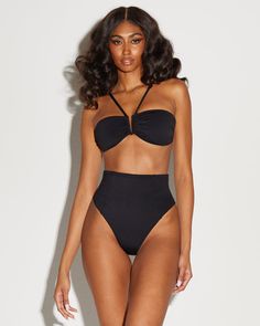 Black Smoothing Shapewear Swimwear, Black High-stretch Smoothing Swimwear, Black High-stretch High-cut Leg Swimwear, Black High Waist Elastane Swimwear, Black High-cut Seamless Swimwear, Black High Cut Seamless Swimwear, Solid Color High Stretch Underwire Swimwear, Padded Elastane Swimwear, High Stretch Underwire Swimwear