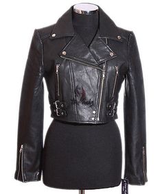 Find ideas๏ฟฝand inspiration for MISSY Ladies Leather Cropped Jacket Biker Short Coat Bolero Black Real Leather, Women's clothing Gothic Biker Jacket For Biker Events In Fall, Gothic Biker Jacket For Fall Events, Fitted Biker Cropped Jacket With Zipper Closure, Fitted Biker Cropped Jacket For Winter, Gothic Fitted Biker Jacket For Biker Events, Fitted Gothic Biker Jacket For Biker Events, Fitted Biker Cropped Jacket With Long Sleeves, Fitted Long Sleeve Biker Cropped Jacket, Fitted Rocker Outerwear For Biker Events