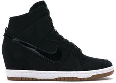 Buy and sell StockX Verified Nike shoes on StockX including the Nike Dunk Sky Hi Black Gum (Women's) and thousands of other sneakers with price data and release dates. Nike Wedge Sneakers, Wedges Sneakers, Nike Wedges, Black Wedge Sneakers, Cute Car Accessories, Cute Sneakers, Black Gums, Nike Shoes Women, Wedge Sneakers