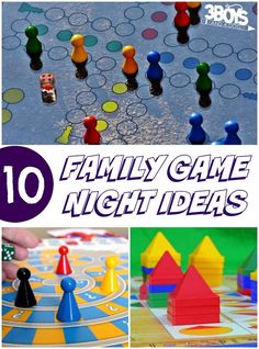 the top ten family game night ideas that are great for families to play with their children