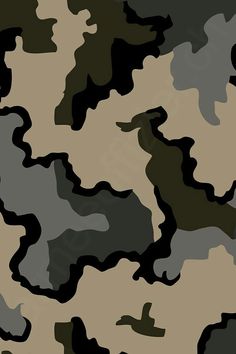 an abstract camouflage pattern in brown and black