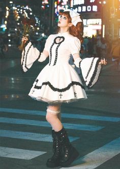 ❤︎Subculture Y2K cross Lolita dress❤︎ Y2k Cross, Blue Cross, Lolita Dress, Blue Dresses, Pink, Blue, White