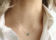 "This dainty turquoise necklace is the December birthstone and is available in gold filled, sterling silver, rose gold filled and 14k gold. A minimalist necklace that is lightweight and subtle making it the perfect everyday necklace. The single turquoise pendant is suspended from a dainty cable chain and is available in every birthstone month including other popular gemstones. Model is wearing the 16\" necklace in gold filled. If you need your order by a certain date, it is very important to sen Minimalist Turquoise Necklace As Gift, Minimalist Turquoise Necklace As A Gift, Dainty Turquoise Necklace With Tiny Beads As Gift, Everyday Minimalist Turquoise Necklace, Minimalist Turquoise Necklace, Dainty Turquoise Necklace With Tiny Beads, Minimalist Turquoise Round Pendant Necklace, Minimalist Turquoise Necklace With Tiny Beads, Dainty Gold Turquoise Gemstone Necklace