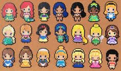 an image of pixel art with many different people