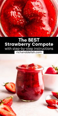 the best strawberry compote with 3 ingredients