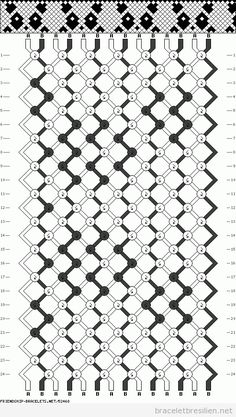 an image of a knitted pattern with black and white lines on the bottom half