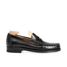 PENNY LOAFERS IN BLACK VARIK Timeless Black Slip-on Loafers, Classic Loafers With Reinforced Heel And Round Toe, Closed Toe Loafers With Branded Insole For Galas, Black Loafers With Reinforced Heel For Business, Black Business Loafers With Reinforced Heel, Black Round Toe Moccasins For Galas, Black Closed Toe Moccasins For Galas, Black Goodyear Welted Round Toe Moccasins, Black Goodyear Welted Moccasins With Round Toe