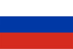 the russian flag with red, white and blue colors on it's sides is shown