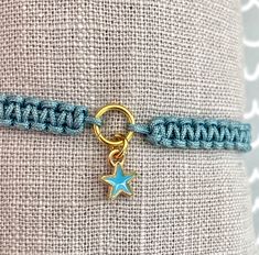 Handmade macrame bracelet in blue with star motif Immerse yourself in the loving craftsmanship with MissBoysenberry's handmade macrame bracelet in enchanting blue. Tied with much dedication and care, this bracelet features a beautiful star motif that will add a sparkling accent to your wrist. Whether as a gift for a special person or as a stylish accessory for yourself - this bracelet exudes charm and lightness. The fine macrame knots ensure a comfortable fit and the highest quality. The standar Bracelet With Pendant, Bracelet Star, Star Motif, Bracelet Friendship, Bracelet Blue, Macrame Knots, Macrame Bracelet, Handmade Macrame, Star Bracelet