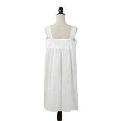 Skillfully tailored from crisp, quality cotton, this pretty White Cotton Nightgown With Embroidered Design is a great addition to your sleepwear. It's thoughtfully detailed with subtle embroidery and a smart cut that creates a flattering style no matter your body type. Soft and light, it's the perfect item to keep cool during hot nights. White Cotton Nightgown, Subtle Embroidery, Long Nightgown, Cotton Nightgown, Keep Your Cool, Embroidered Design, To Sleep, Lace Detail, Night Gown