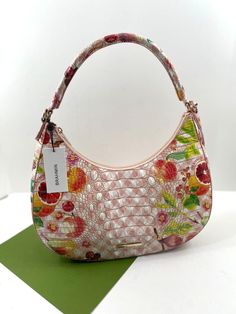 Brahmin  Bekka Color:  Fruit Salad Style:  U11 1708 00863 New With Tags Leather Top Rolled Handle - 11" Drop Top Zip Closure Exterior Back Slip Pocket with Hidden Magnetic Closure Interior: Zip Pocket, Slip Pocket, Pen Pocket Brahmin Dust Bag Measures:  14 1/2" x 11 1/2" x 4 1/4" Free Shipping to U.S. addresses Returns: Item must be in new, unused condition Tags must be originally attached Dust Bag, Registration Card & Care Card must be included Chic Purses, Brahmin Bags, Designer Purses, Gold Bag, Girly Accessories, Drop Top, Little Outfits, Pretty Bags, Care Card