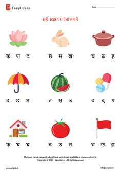 an english language worksheet with pictures and words in the form of fruits, vegetables and