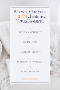 Wondering where to find virtual assistant clients? This post reveals the best platforms and social media strategies, including freelancing websites, Instagram, Facebook, and in-person networking and word of mouth, to help you connect with potential clients. Learn where to focus your efforts and how to stand out from the competition. Whether you're targeting small businesses or busy professionals, this guide will help you find clients and grow your VA business. Start now!