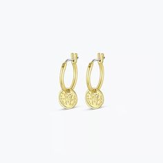 Gorjana Ana Coin Huggies - The Cottage Ear Stack, Gifts Sign, Huggie Earrings, Effortless Elegance, Huggies Earrings, 18k Gold, Best Gifts, Gold Plate, Coin